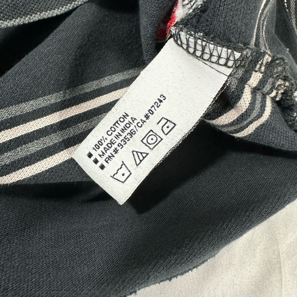 2000s ECKO EMBROIDERED POLO LARGE BLACK RHOMBUS STRIPED - Picture 10 of 15